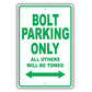 Chevrolet Bolt Parking Only All Others Will Be Towed Aluminum Decor Garage Sign