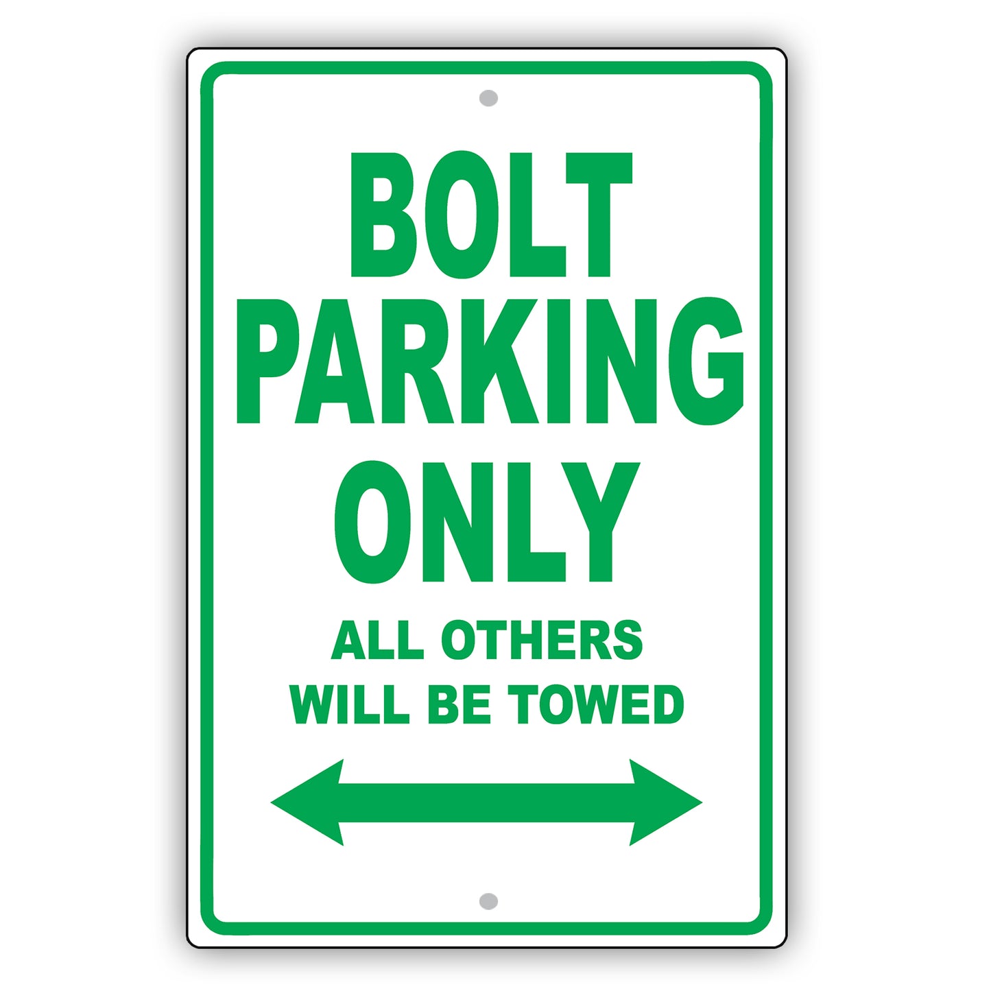 Chevrolet Bolt Parking Only All Others Will Be Towed Aluminum Decor Garage Sign