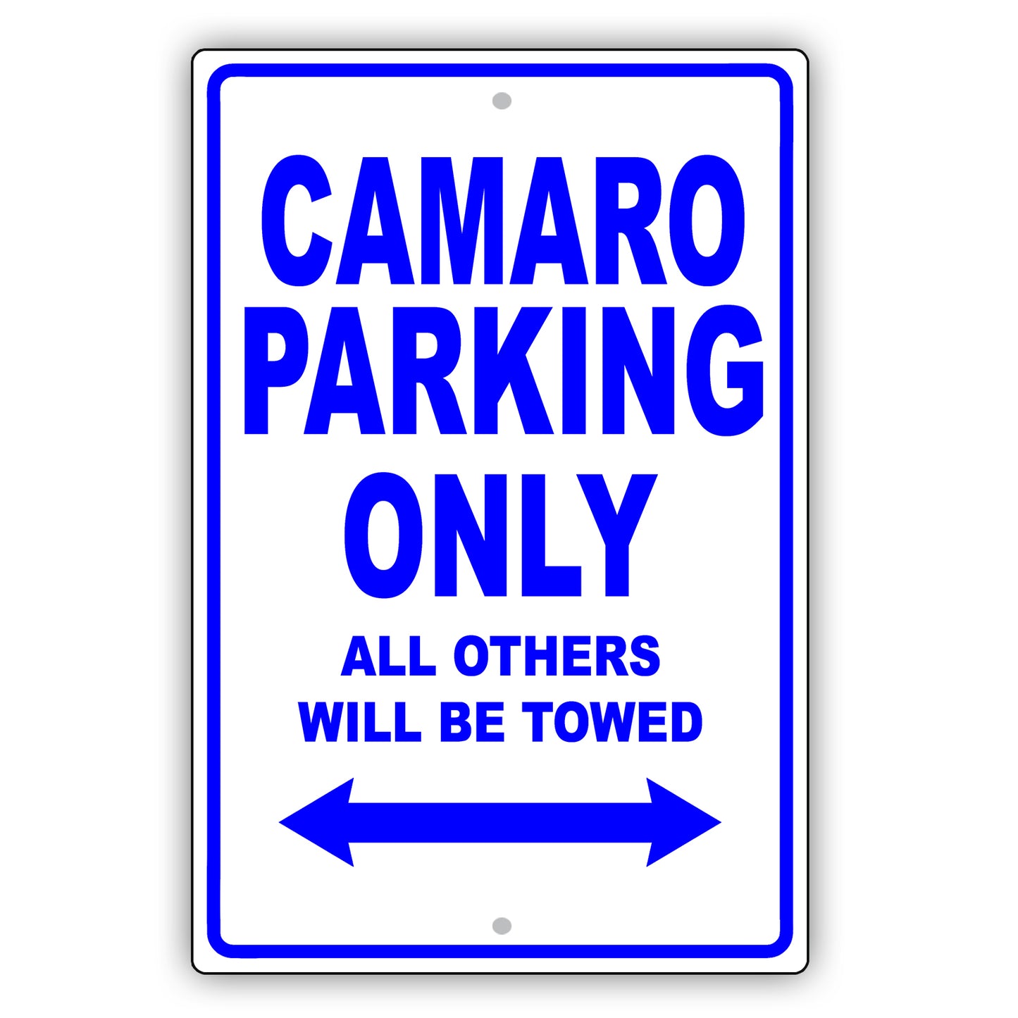 Chevrolet Camaro Parking Only Others Will Be Towed Aluminum Decor Garage Sign