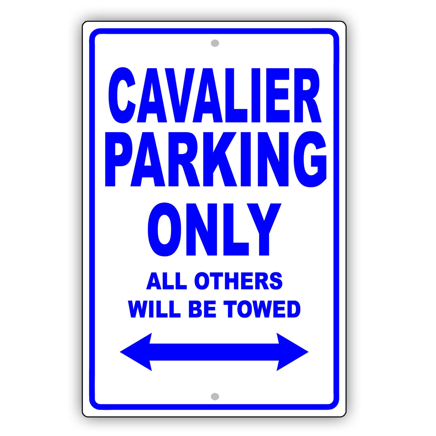 Chevrolet Cavalier Parking Only All Others Will Be Towed Aluminum Decor Garage Sign