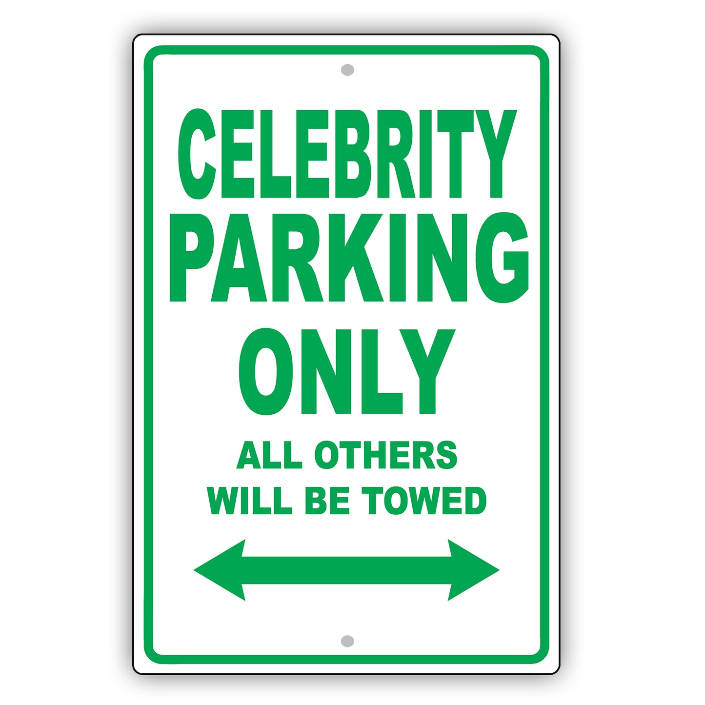 Chevrolet Celebrity Parking Only All Others Will Be Towed Aluminum Decor Garage Sign