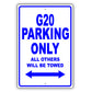 Chevrolet G20 Parking Only All Others Will Be Towed Aluminum Decor Garage Sign