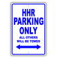 Chevrolet Hhr Parking Only All Others Will Be Towed Aluminum Decor Garage Sign