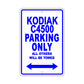 Chevrolet Kodiak C4500 Parking Only All Others Will Be Towed Aluminum Garage Sign