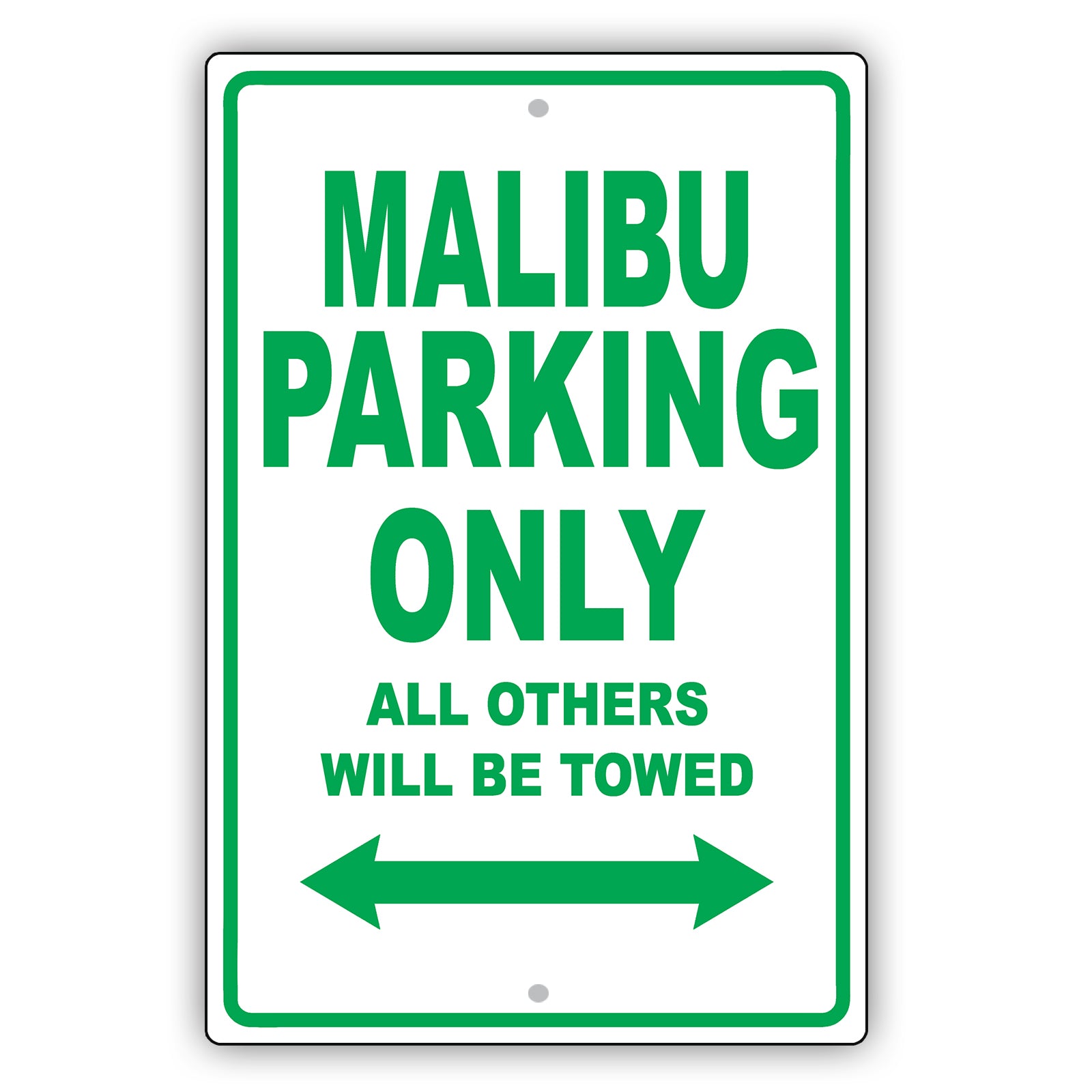 Chevrolet Malibu Parking Only Others Will Be Towed Aluminum Decor Garage Sign