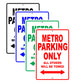 Chevrolet Metro Parking Only All Others Will Be Towed Aluminum Decor Garage Sign