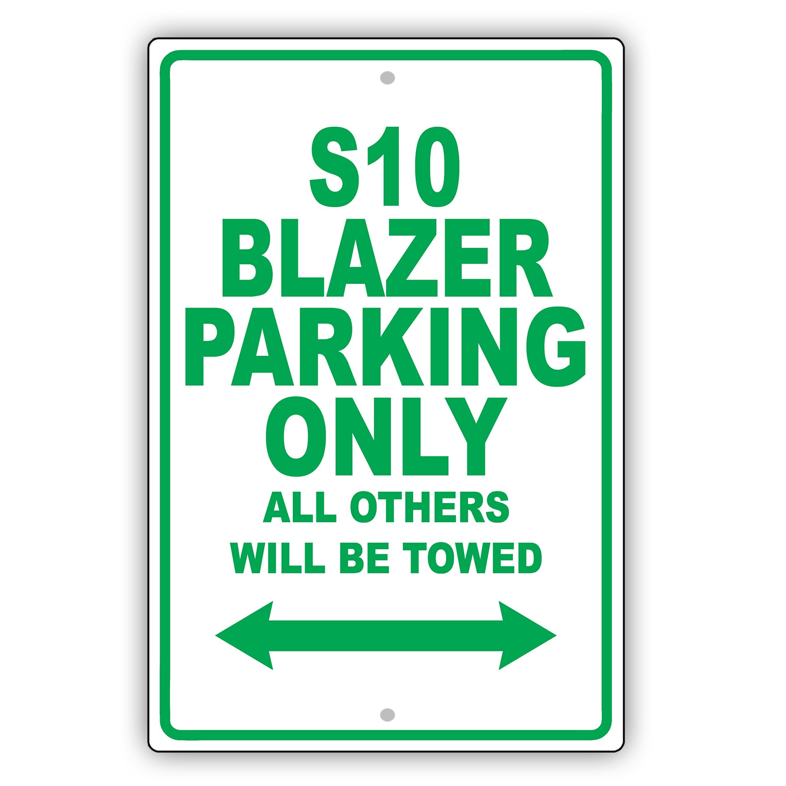 Chevrolet S10 Blazer Parking Only All Others Will Be Towed Aluminum Decor Garage Sign