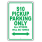 Chevrolet S10 Pickup Parking Only All Others Will Be Towed Aluminum Decor Garage Sign