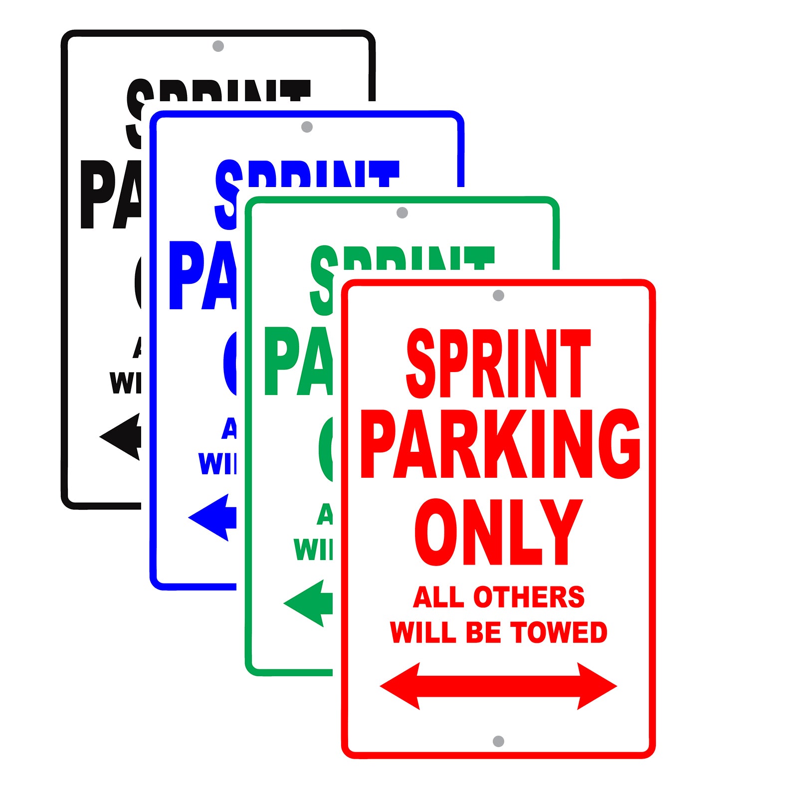 Chevrolet Sprint Parking Only Others Will Be Towed Aluminum Decor Garage Sign
