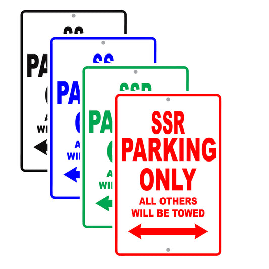 Chevrolet Ssr Parking Only All Others Will Be Towed Aluminum Decor Garage Sign