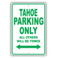 Chevrolet Tahoe Parking Only All Others Will Be Towed Aluminum Decor Garage Sign