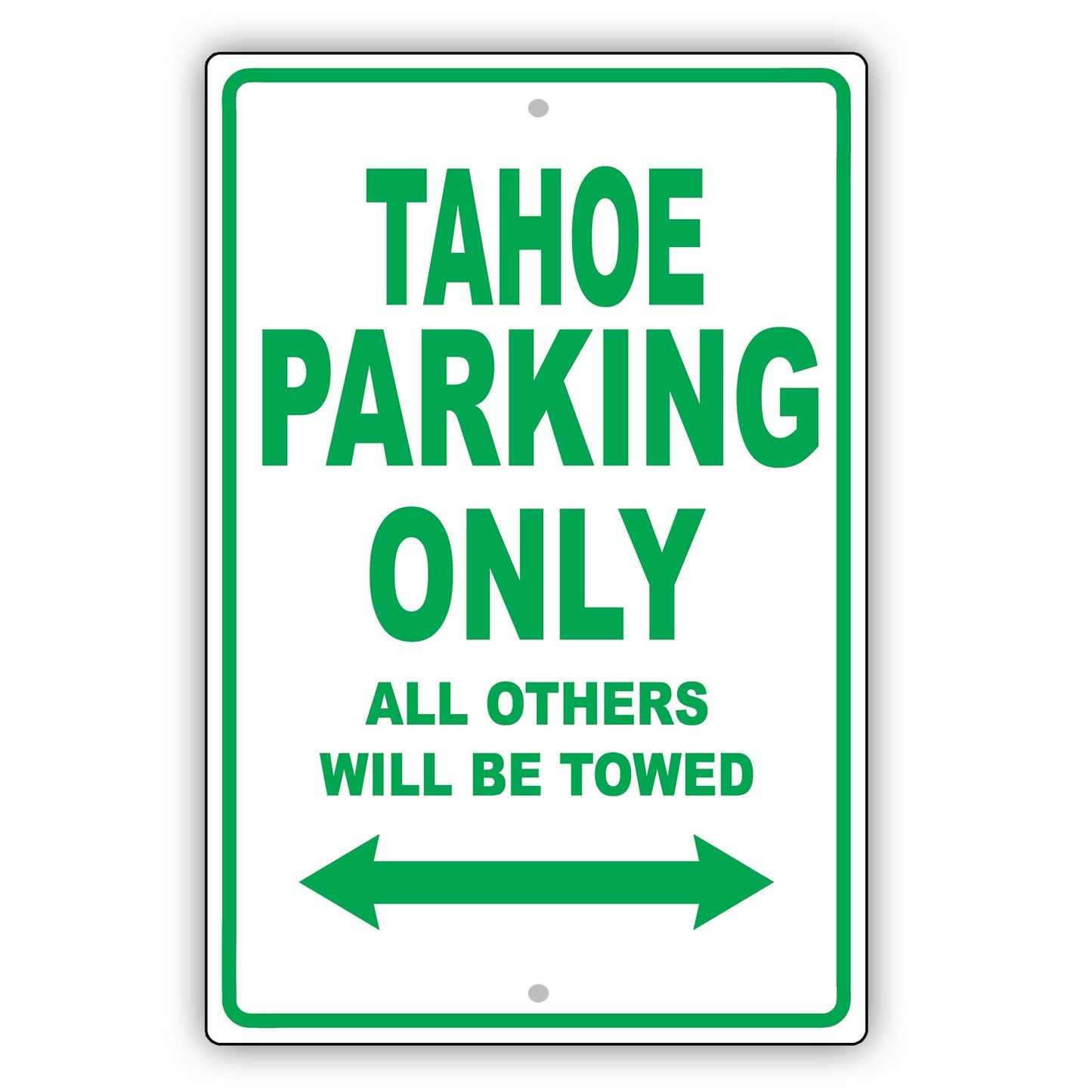Chevrolet Tahoe Parking Only All Others Will Be Towed Aluminum Decor Garage Sign