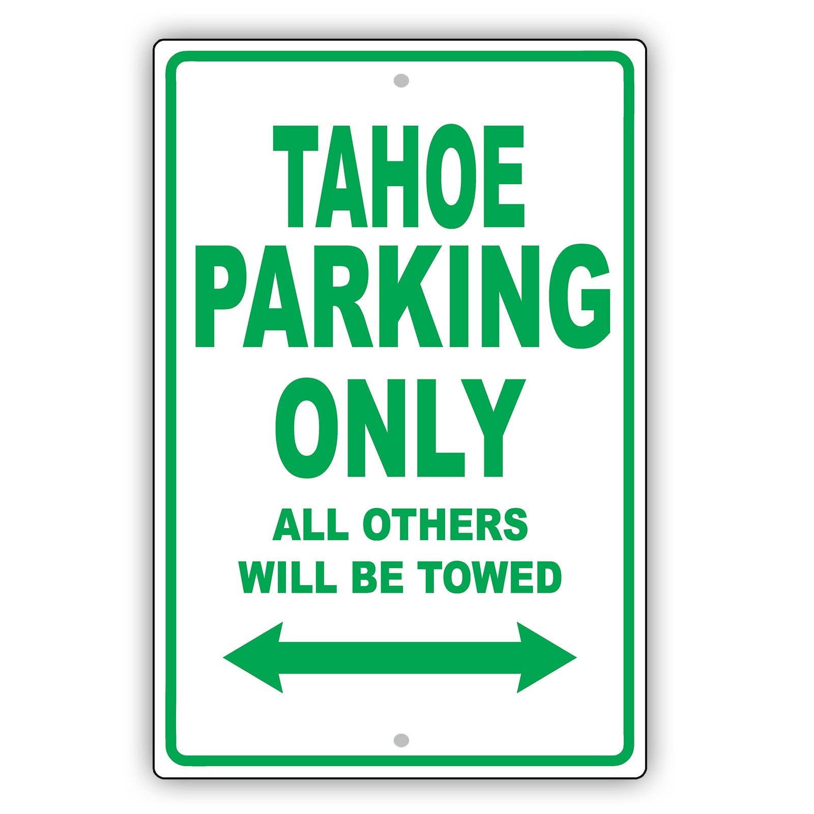 Chevrolet Tahoe Parking Only All Others Will Be Towed Aluminum Decor Garage Sign