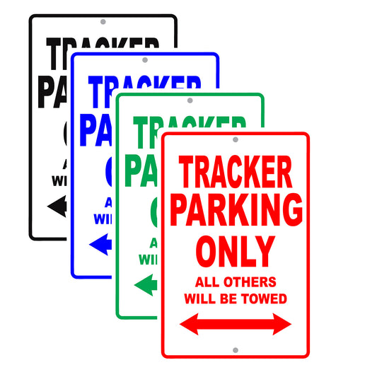 Chevrolet Tracker Parking Only All Others Will Be Towed Aluminum Decor Garage Sign
