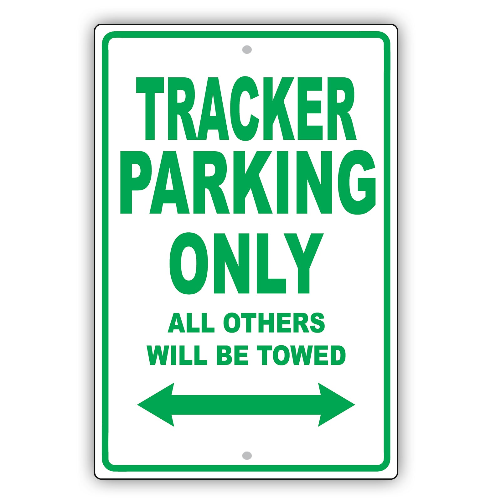 Chevrolet Tracker Parking Only All Others Will Be Towed Aluminum Decor Garage Sign