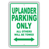 Chevrolet Uplander Parking Only All Others Will Be Towed Aluminum Decor Garage Sign