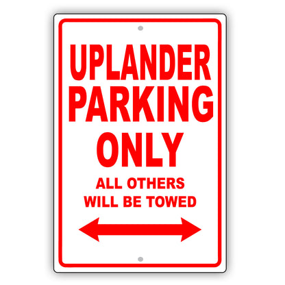 Chevrolet Uplander Parking Only All Others Will Be Towed Aluminum Decor Garage Sign
