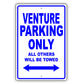 Chevrolet Venture Parking Only All Others Will Be Towed Aluminum Decor Garage Sign