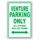 Chevrolet Venture Parking Only All Others Will Be Towed Aluminum Decor Garage Sign