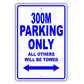 Chrysler 300M Parking Only All Others Will Be Towed Aluminum Decor Garage Sign