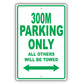Chrysler 300M Parking Only All Others Will Be Towed Aluminum Decor Garage Sign