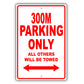 Chrysler 300M Parking Only All Others Will Be Towed Aluminum Decor Garage Sign