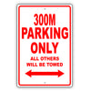 Chrysler 300M Parking Only All Others Will Be Towed Aluminum Decor Garage Sign