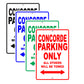 Chrysler Concorde Parking Only All Others Will Be Towed Aluminum Decor Garage Sign