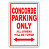 Chrysler Concorde Parking Only All Others Will Be Towed Aluminum Decor Garage Sign