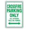 Chrysler Crossfire Parking Only All Others Will Be Towed Aluminum Decor Garage Sign
