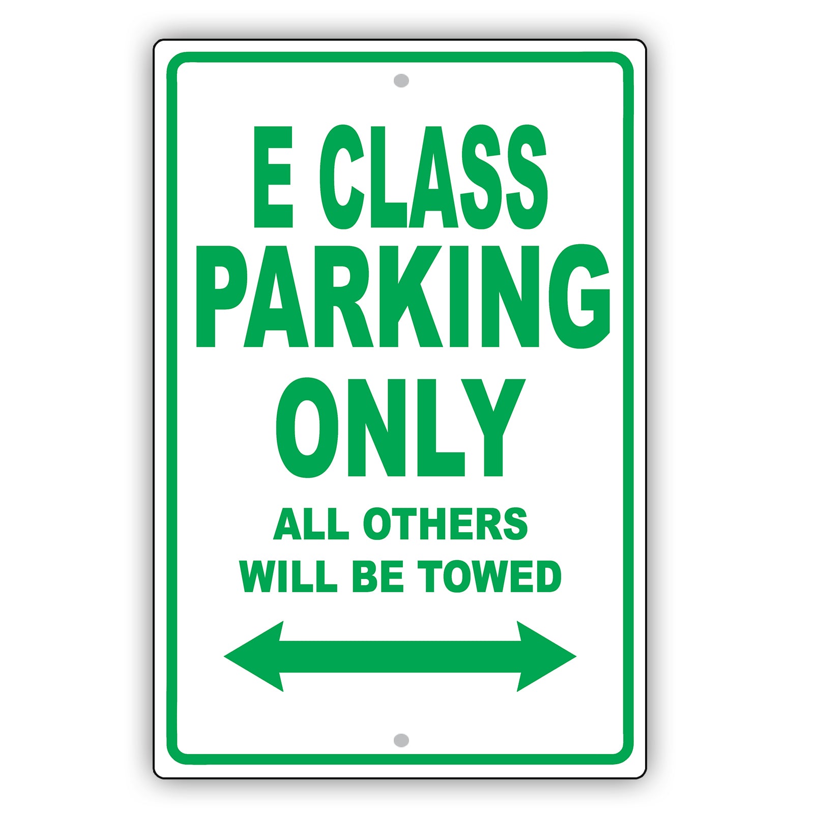 Chrysler E Class Parking Only All Others Will Be Towed Aluminum Decor Garage Sign