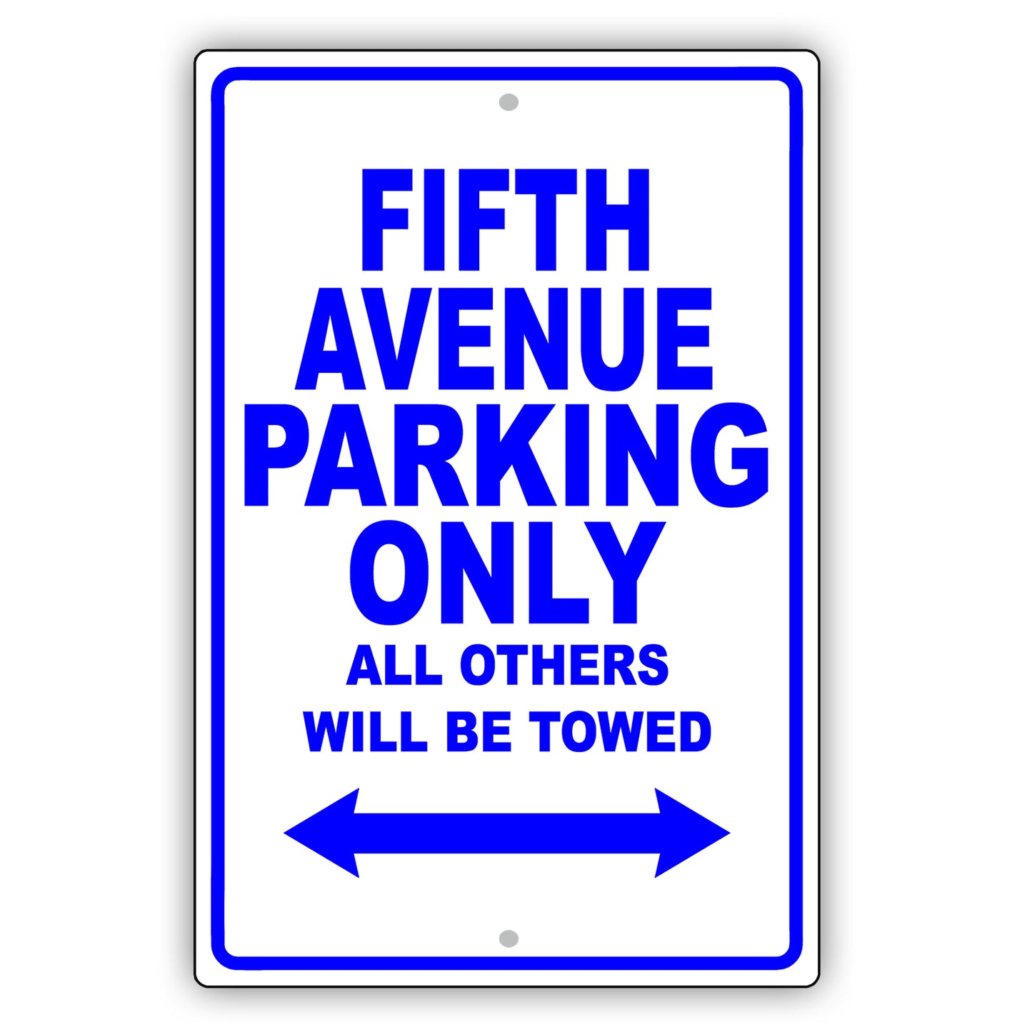 Chrysler Fifth Avenue Parking Only Others Will Be Towed Aluminum Decor Garage Sign