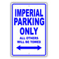 Chrysler Imperial Parking Only All Others Will Be Towed Aluminum Decor Garage Sign