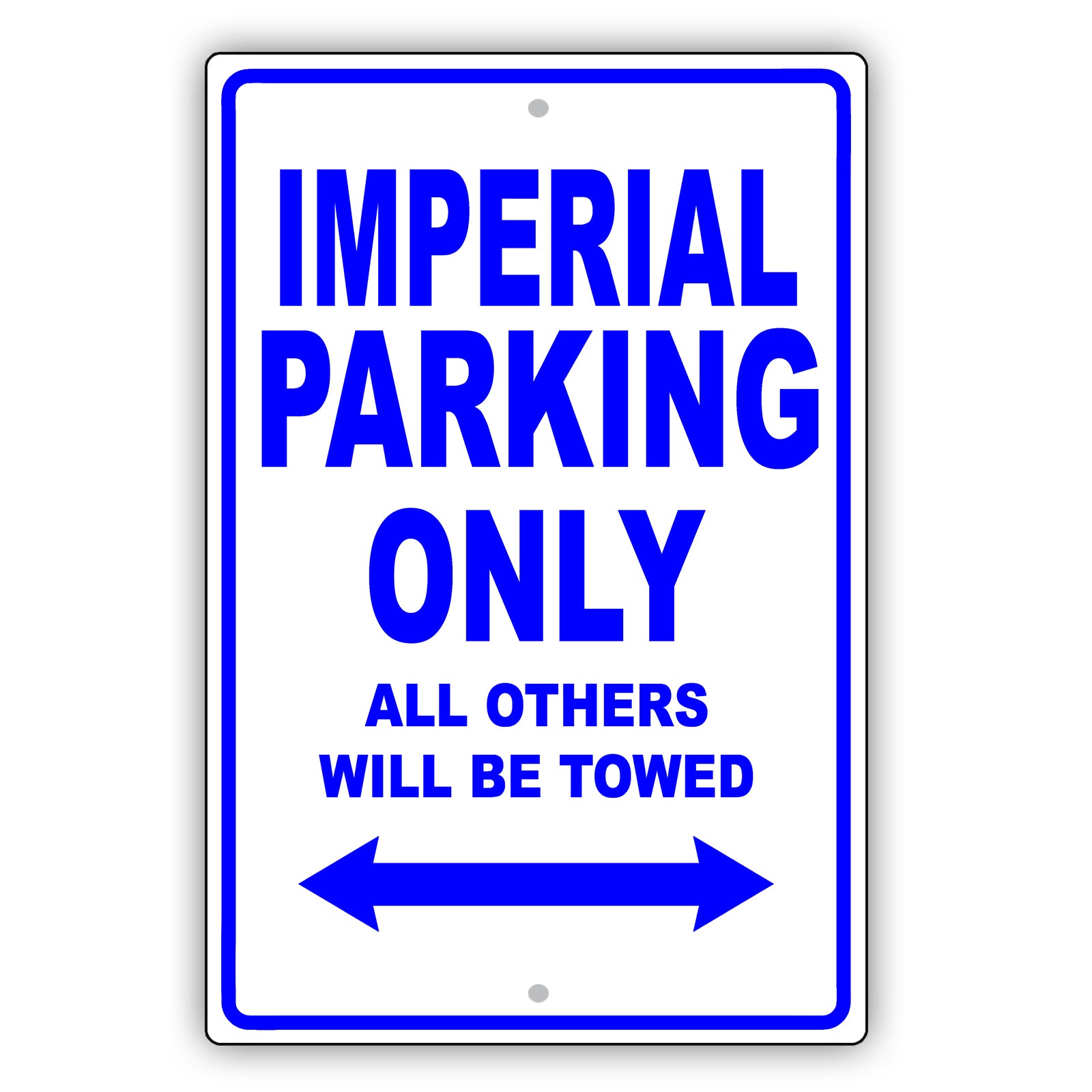 Chrysler Imperial Parking Only All Others Will Be Towed Aluminum Decor Garage Sign