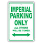 Chrysler Imperial Parking Only All Others Will Be Towed Aluminum Decor Garage Sign