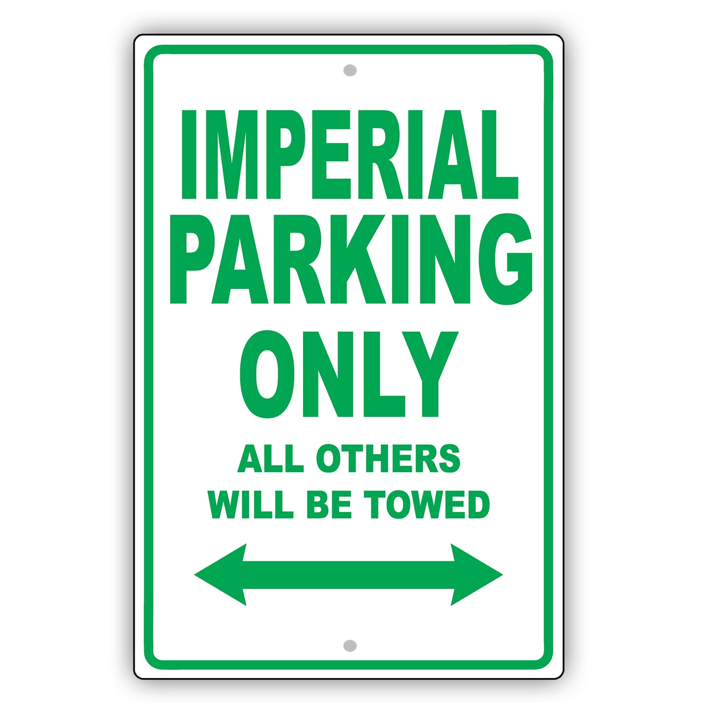 Chrysler Imperial Parking Only All Others Will Be Towed Aluminum Decor Garage Sign