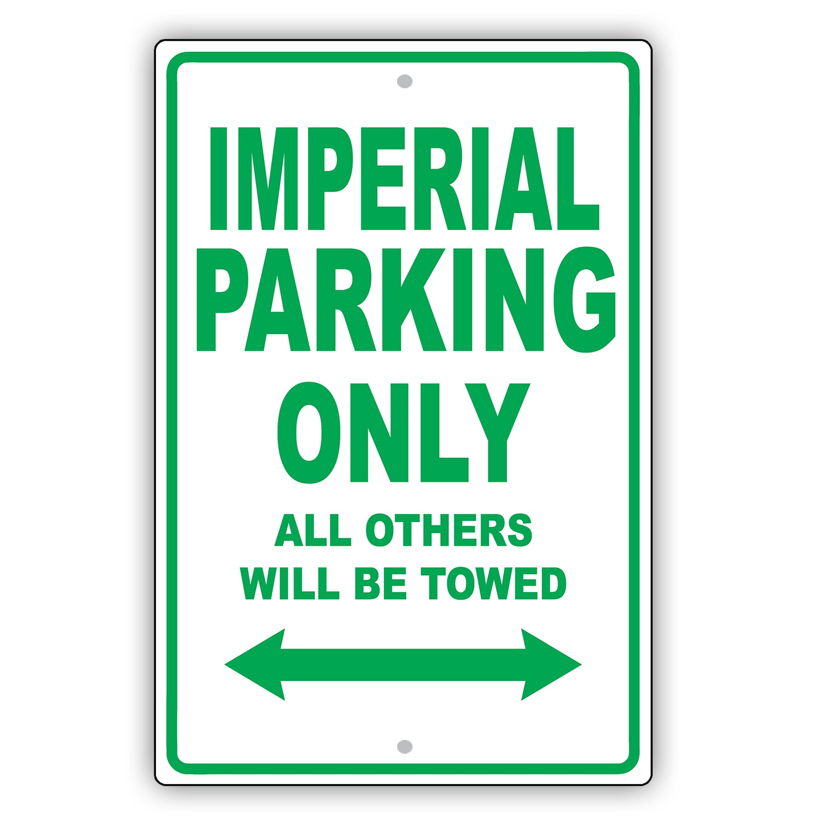 Chrysler Imperial Parking Only All Others Will Be Towed Aluminum Decor Garage Sign