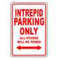 Chrysler Intrepid Parking Only All Others Will Be Towed Aluminum Decor Garage Sign