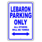 Chrysler Lebaron Parking Only All Others Will Be Towed Aluminum Decor Garage Sign