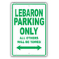 Chrysler Lebaron Parking Only All Others Will Be Towed Aluminum Decor Garage Sign