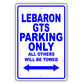 Chrysler Lebaron Gts Parking Only All Others Will Be Towed Aluminum Decor Garage Sign