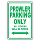 Chrysler Prowler Parking Only All Others Will Be Towed Aluminum Decor Garage Sign