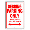 Chrysler Sebring Parking Only All Others Will Be Towed Aluminum Decor Garage Sign