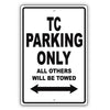 Chrysler Tc Parking Only All Others Will Be Towed Aluminum Decor Garage Sign