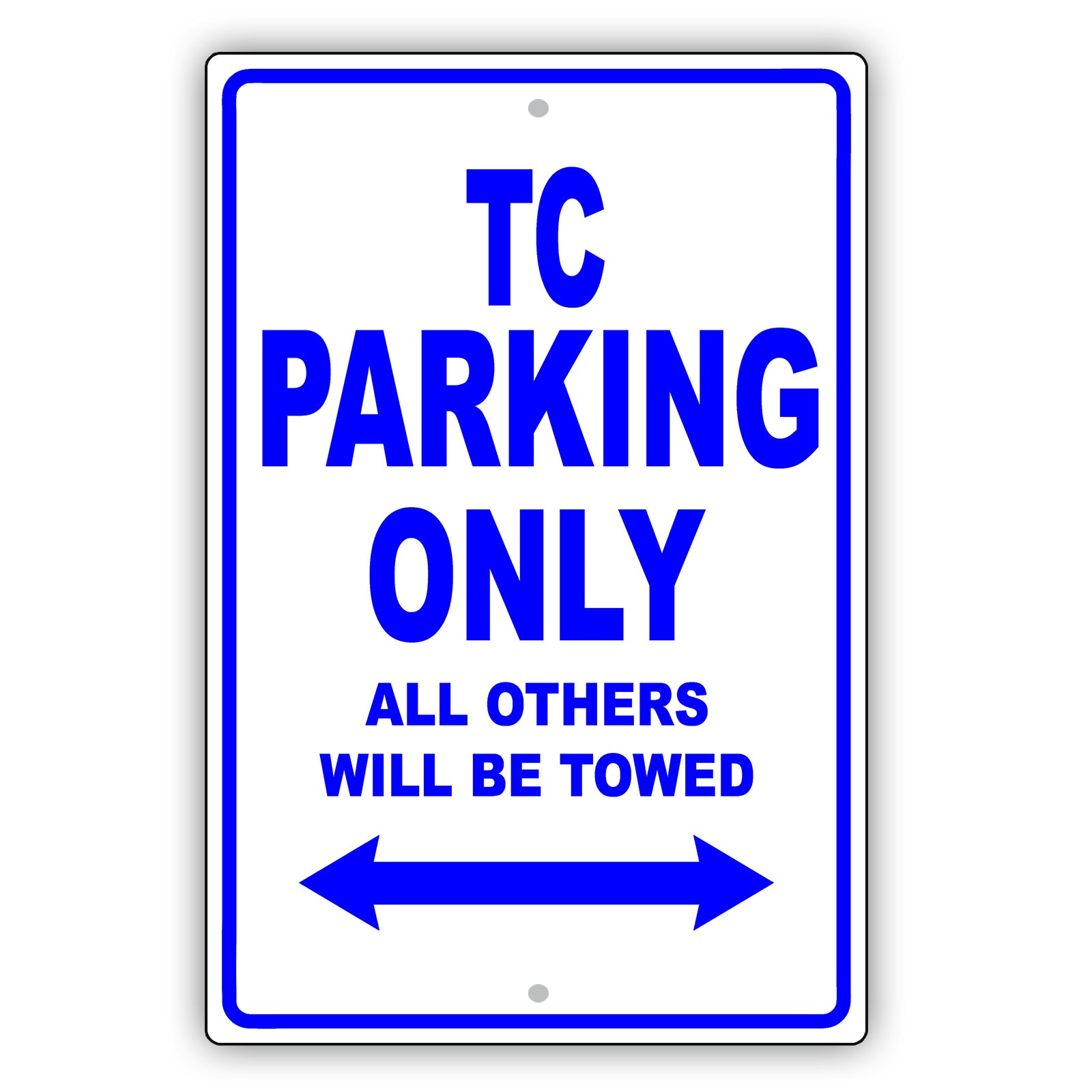 Chrysler Tc Parking Only All Others Will Be Towed Aluminum Decor Garage Sign