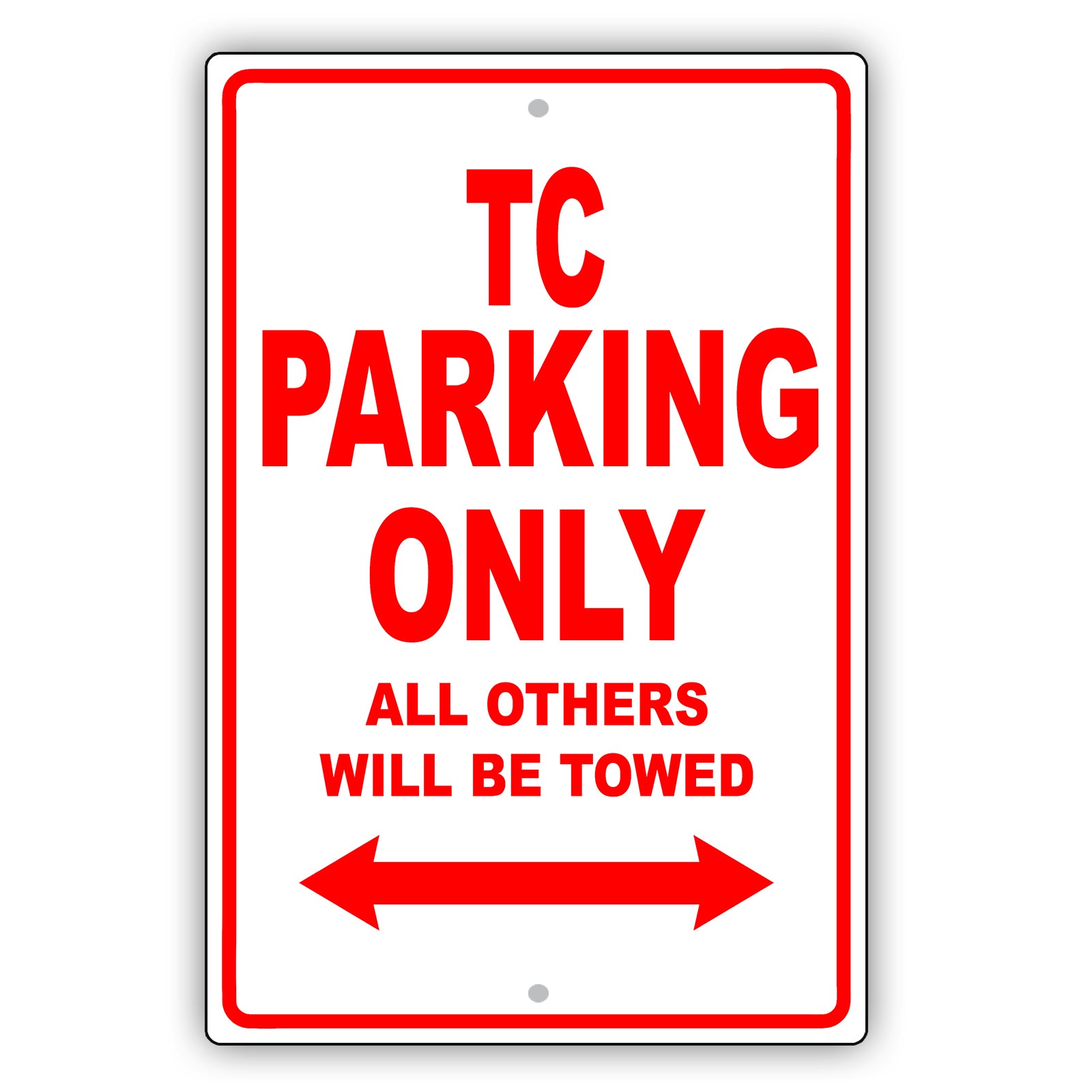 Chrysler Tc Parking Only All Others Will Be Towed Aluminum Decor Garage Sign