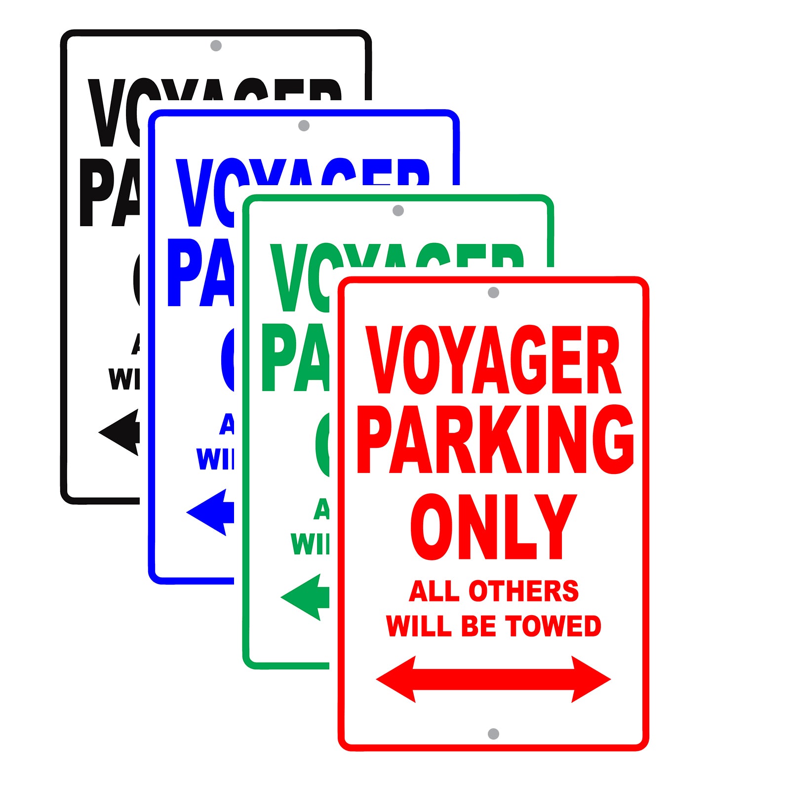 Chrysler Voyager Parking Only All Others Will Be Towed Aluminum Decor Garage Sign