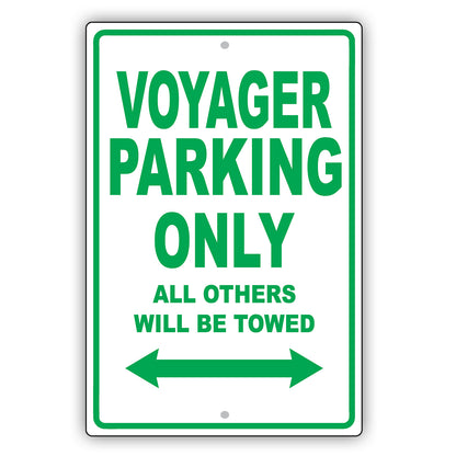 Chrysler Voyager Parking Only All Others Will Be Towed Aluminum Decor Garage Sign
