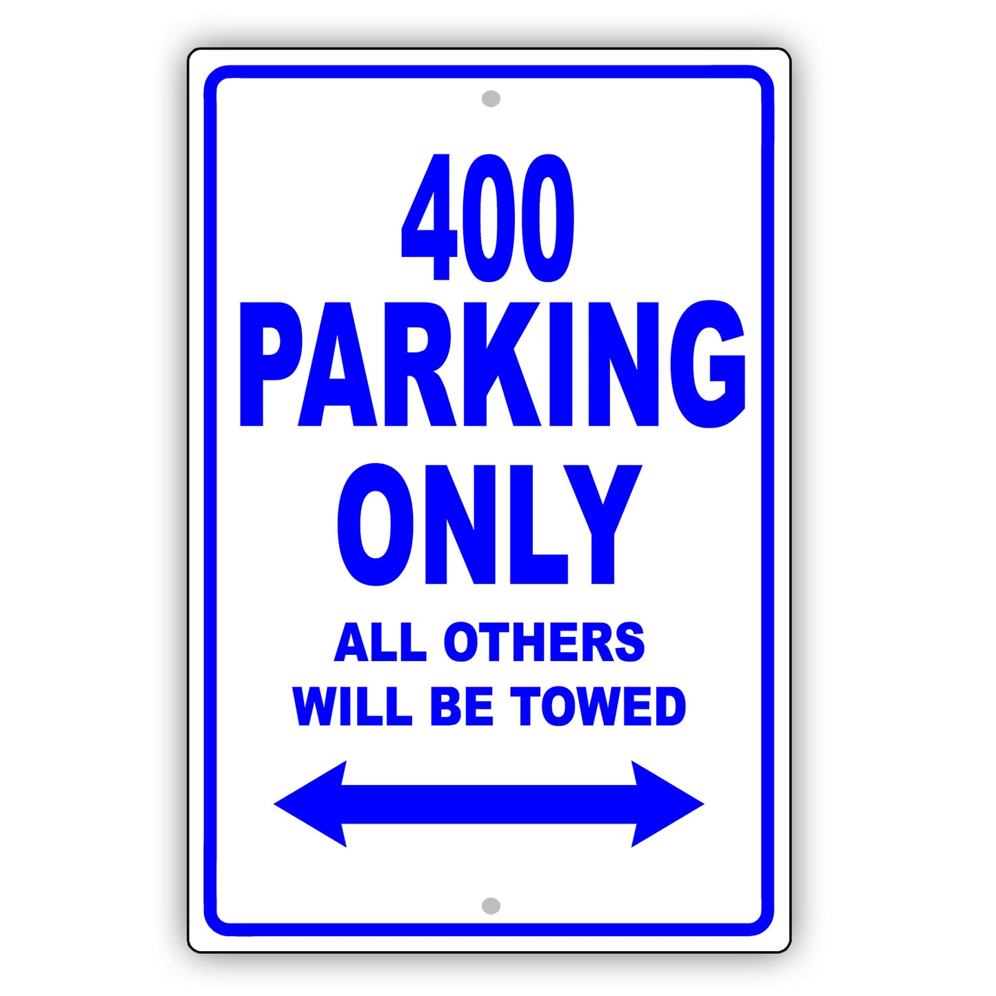 Dodge 400 Parking Only All Others Will Be Towed Aluminum Decor Garage Sign