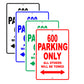 Dodge 600 Parking Only All Others Will Be Towed Aluminum Decor Garage Sign